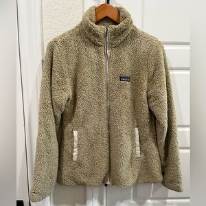 Patagonia Women M Sherpa Tan Jacket